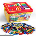 Building Bricks 1020 Pieces 1000 Basic Building Block in 10 Classic Colors 17 Fun Shapes include Wheels Door Window Storage Box with Bulk Block and Base Plate Compatible Construction Toy 1020 Pieces B07CQJ16TG